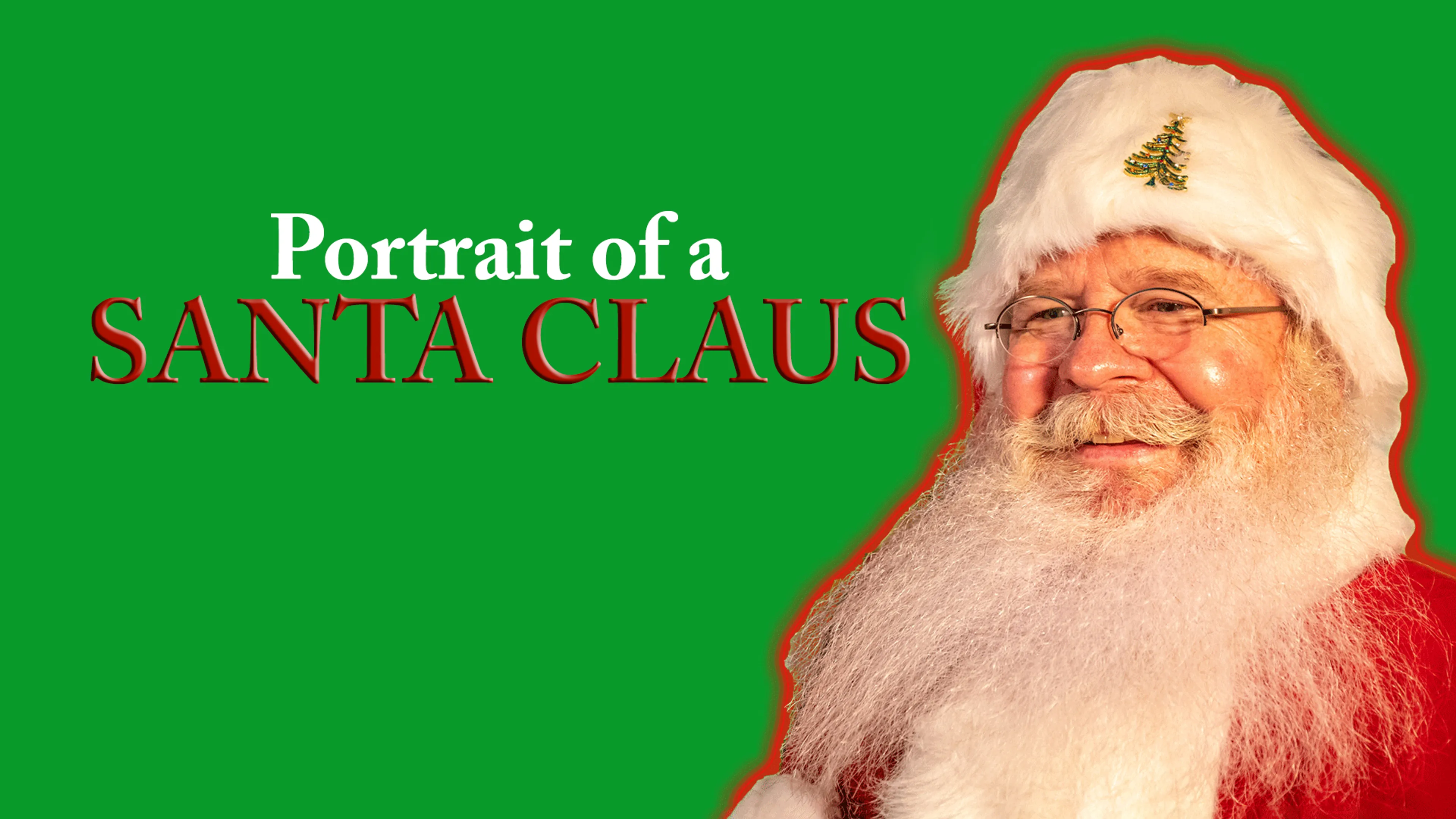 Portrait of a Santa Claus poster